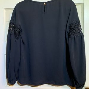 Black Lacey sleeve top
